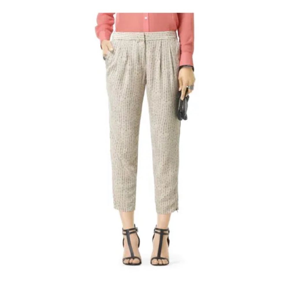 Club Monaco Cream Cropped Pants